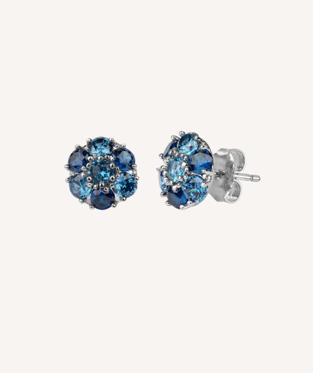 Earrings Blue Zirconias