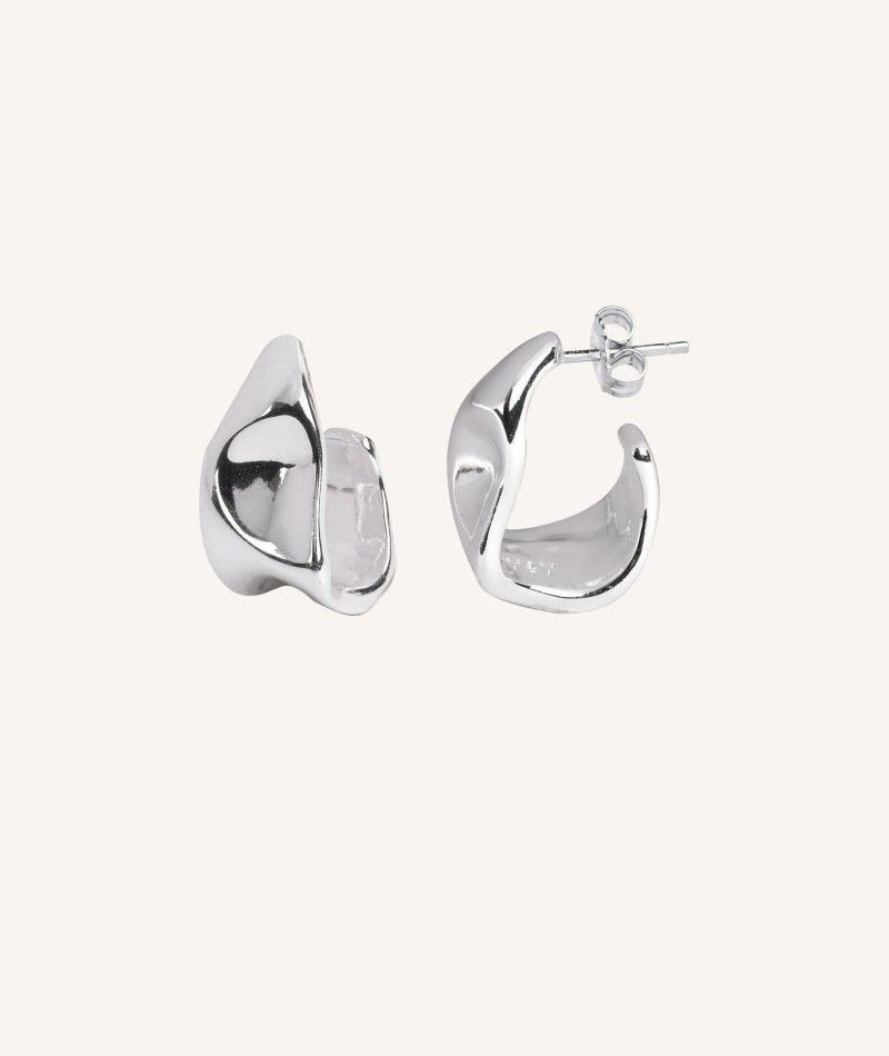 Earrings Curva Hoop Irregular