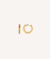 Earrings hoop Multicolor zircon 10mm