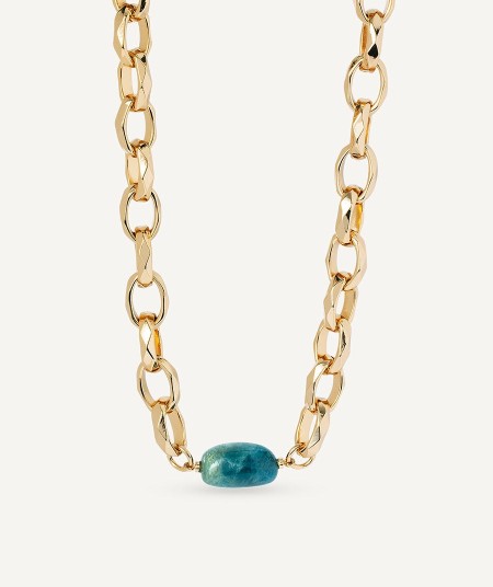 Necklace Claire Blue Natural Stone Chain