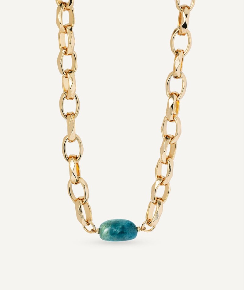 Necklace Claire Blue Natural Stone Chain