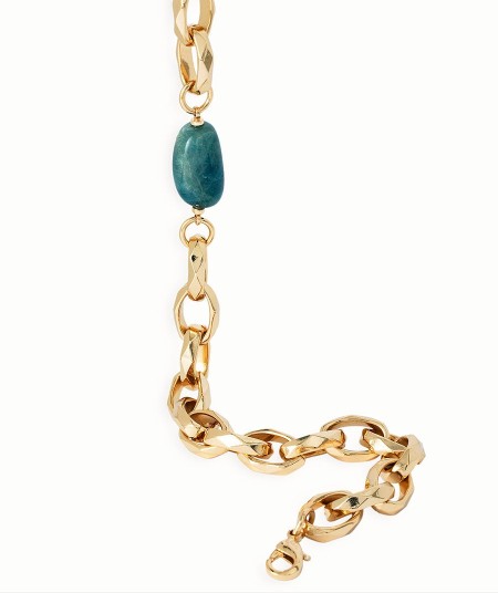 Necklace Claire Blue Natural Stone Chain