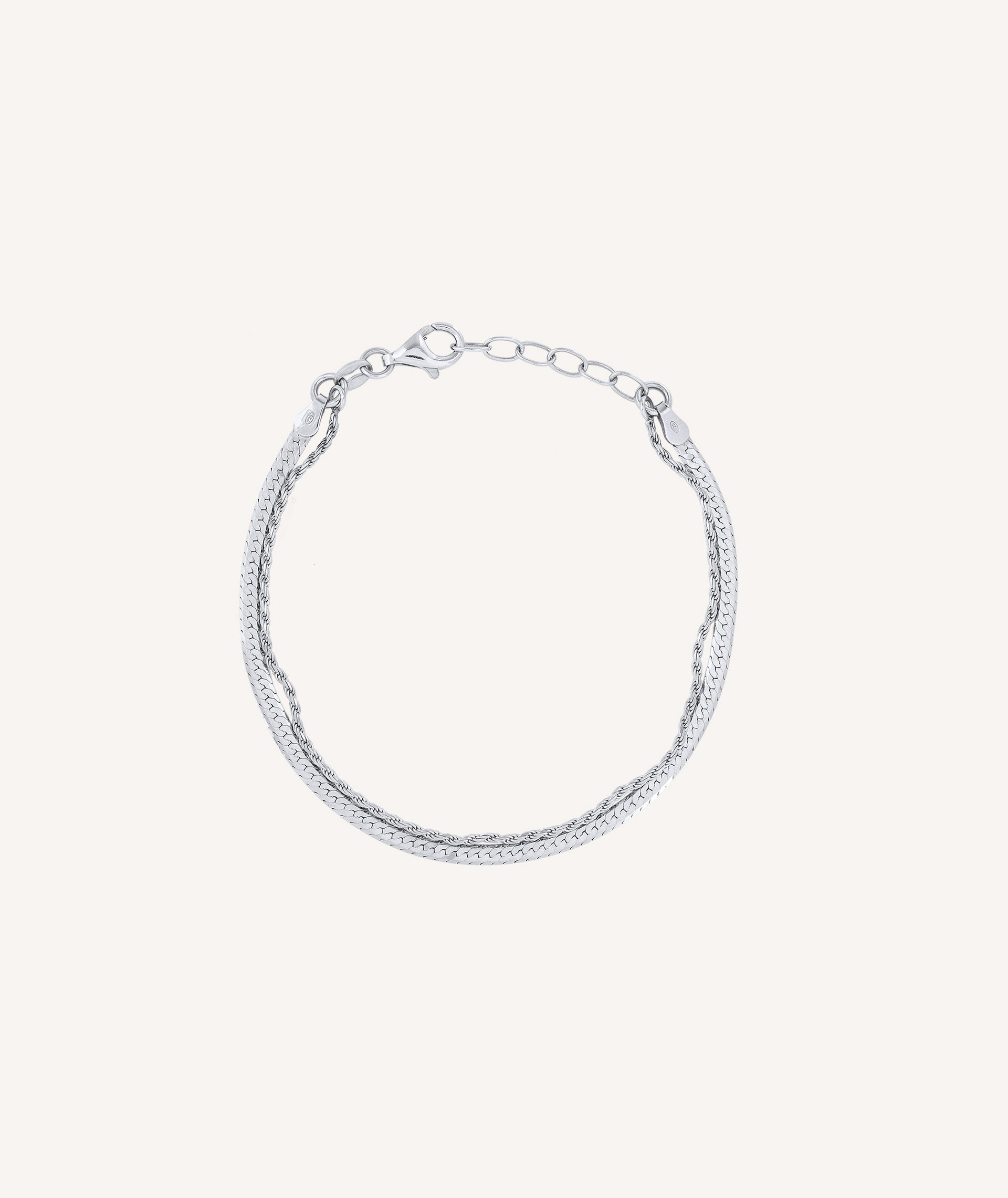 Bracelet Sweetest silver 925 double chain