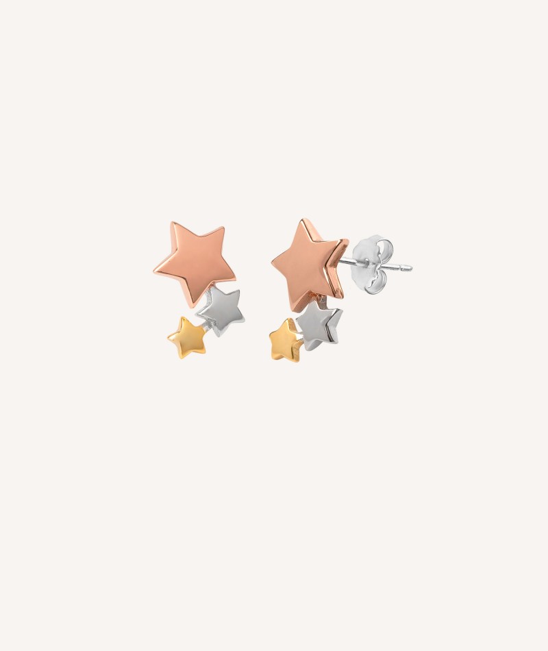 Earrings Tricolor Stars