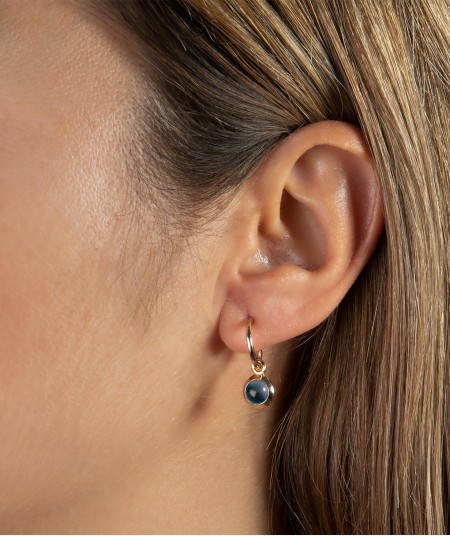 Pendientes Aro Azul