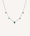 Necklace Green Zirconias