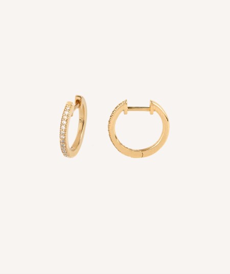 Earrings hoop Zirconia