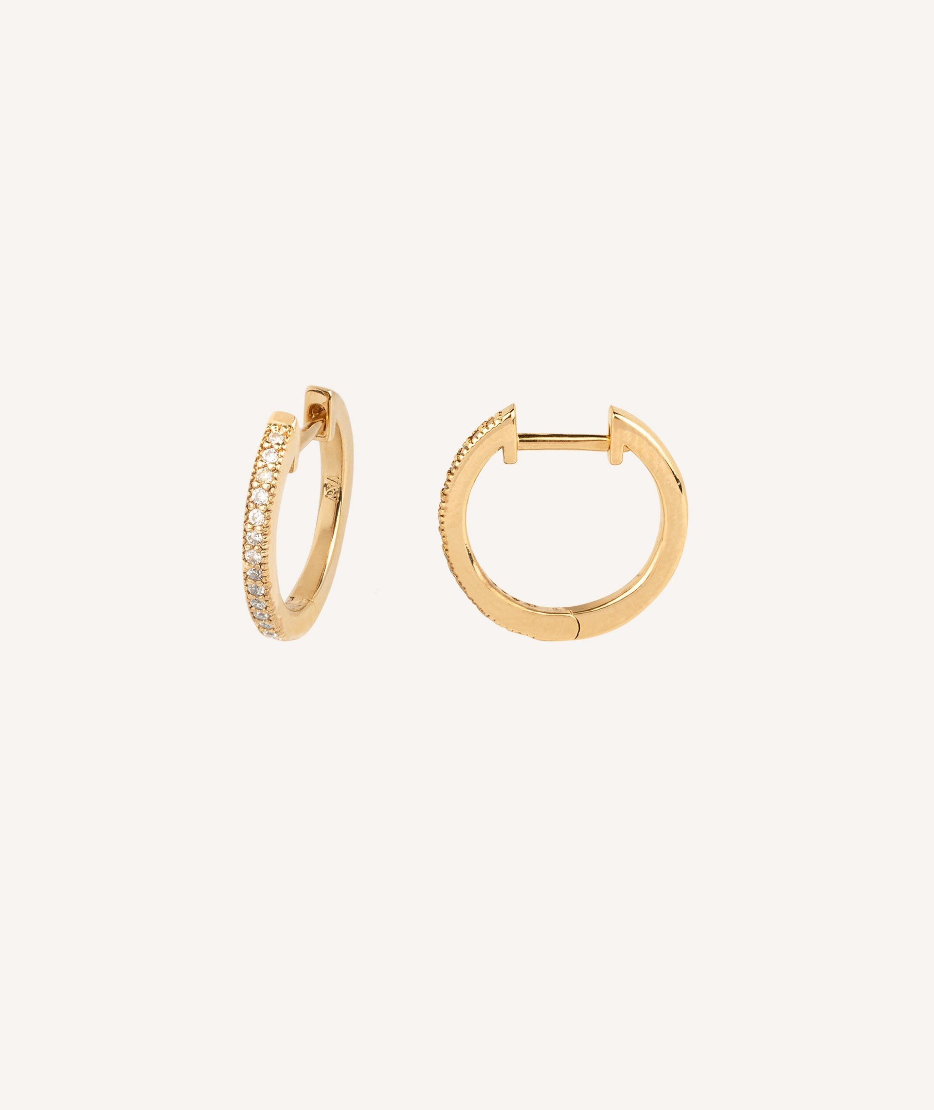 Earrings hoop Zirconia