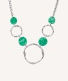 Collar eslabones carey Verde