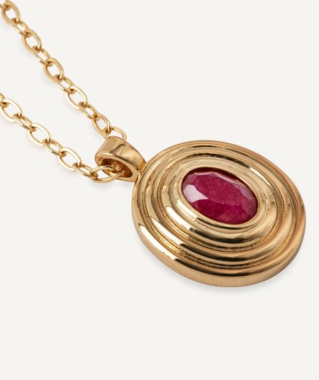 Pendant Lola with Burgundy Agate