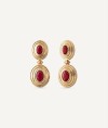 Earrings Juanita with Burgundy Agate