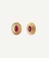 Earrings Lola with Burgundy Agate