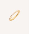 Gold Plated Zirconia Alliance Ring