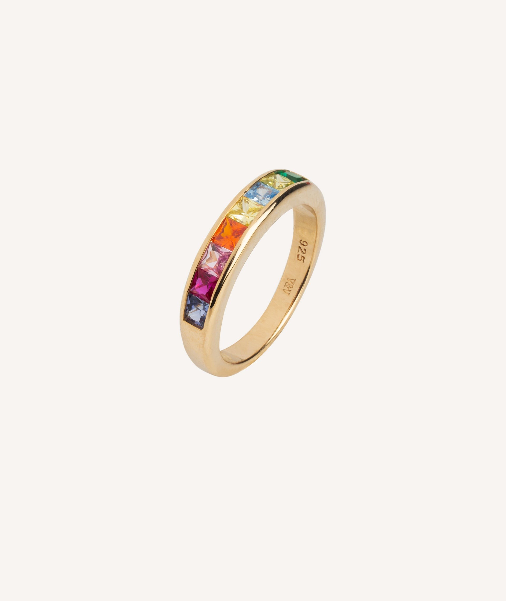 Anillo Circonitas multicolor