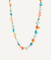 Necklace  collection María G. de Jaime 18 Kt Gold Plated Multicolored natural stones