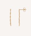 Earrings Cascade 925 silver 18kt gold plated long