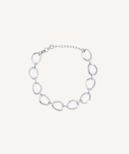 Bracelet Debbie 925 silver rhodium plated links