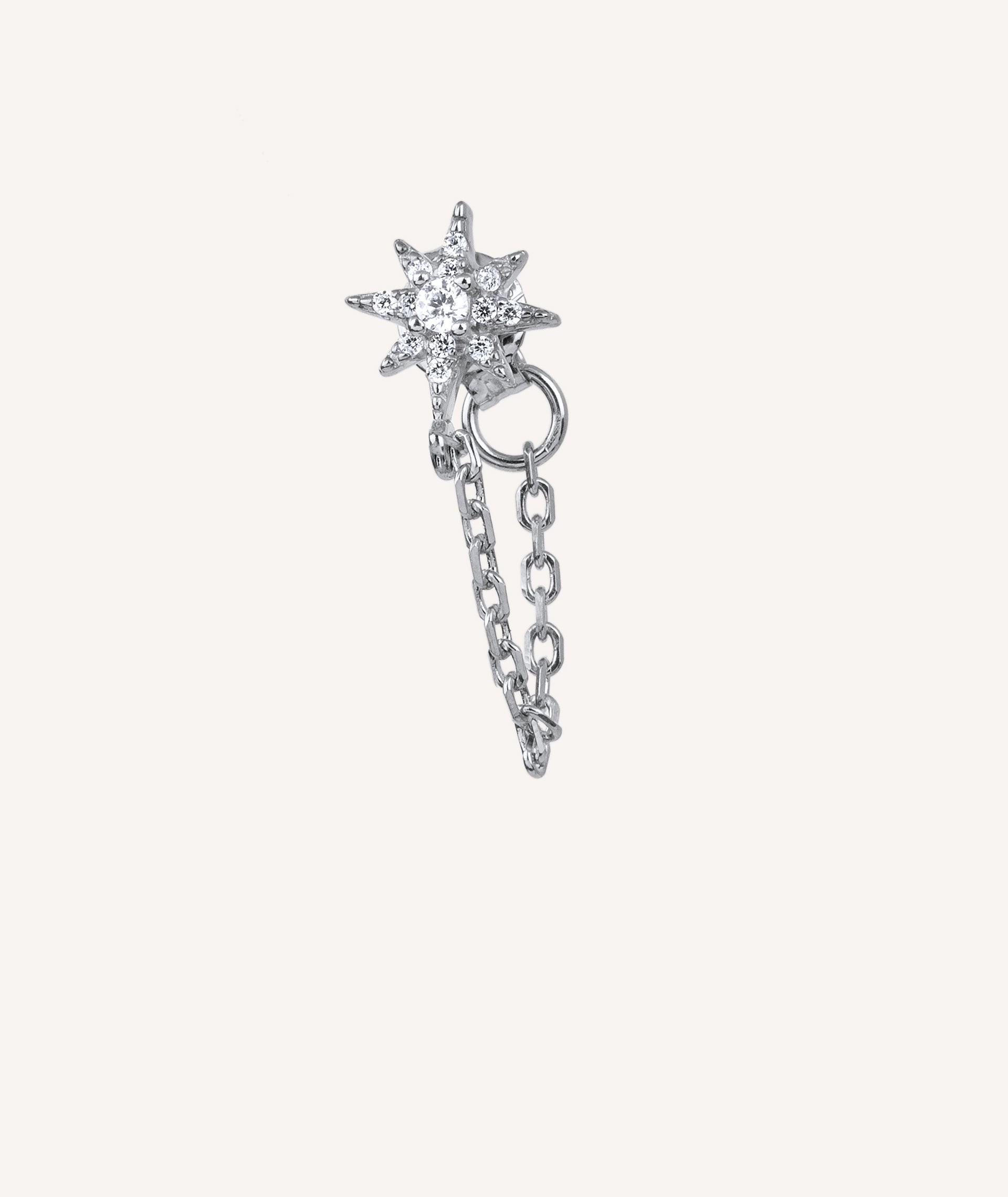 Individual Earring Star Zirconia