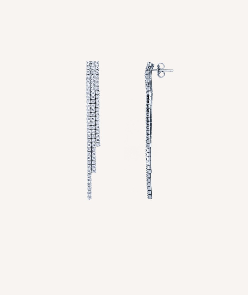 Earrings long Zirconia