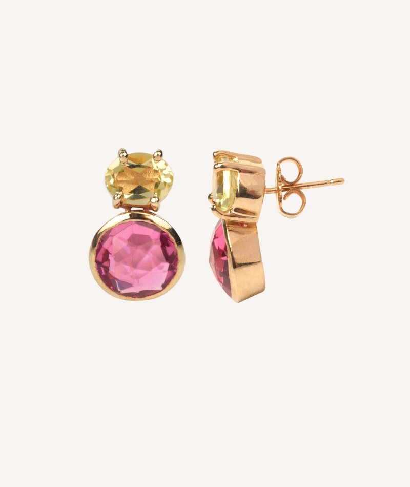 Earrings Stone Pink