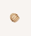 Ring Ava 18 kt gold plated strips zirconia