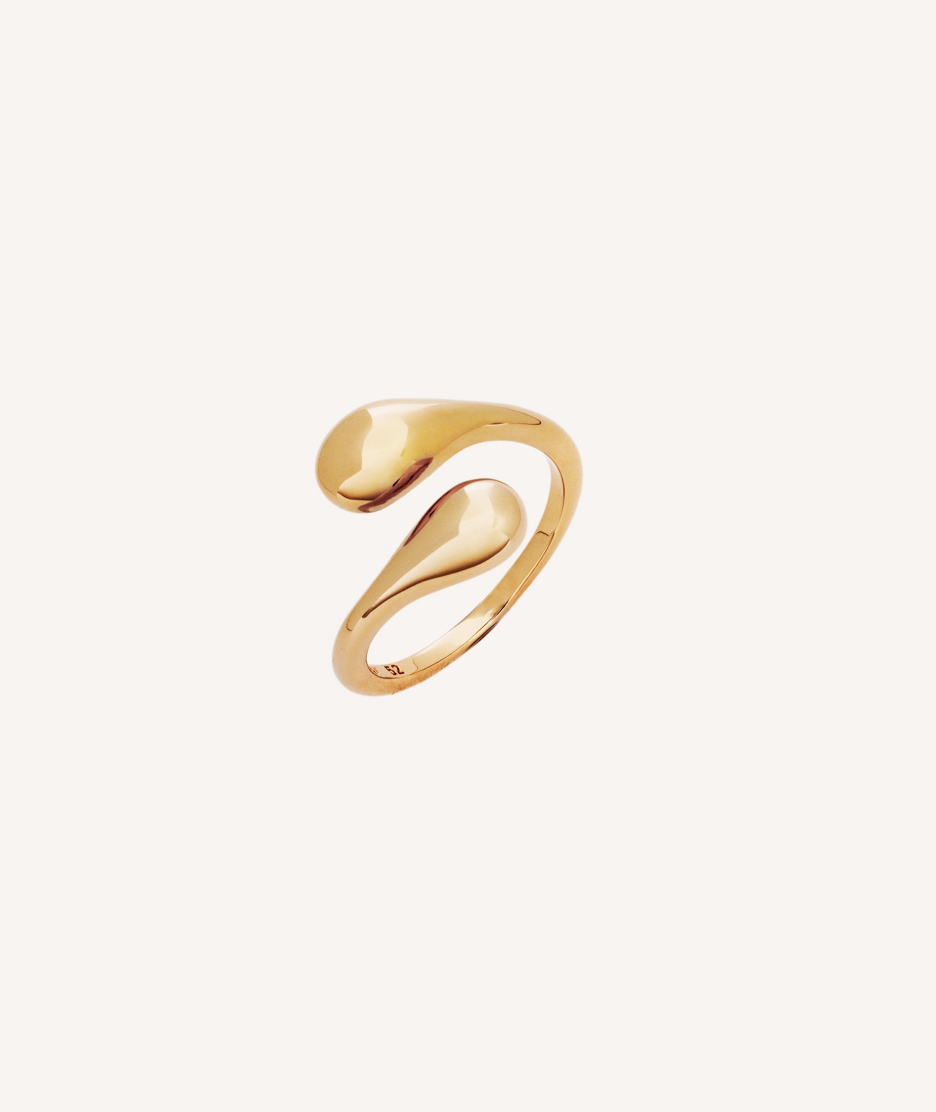 Ring Drop 18 Kt Gold Plated