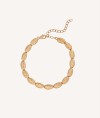 Pulsera  Chapado Oro 18 Kt motivos con relieve