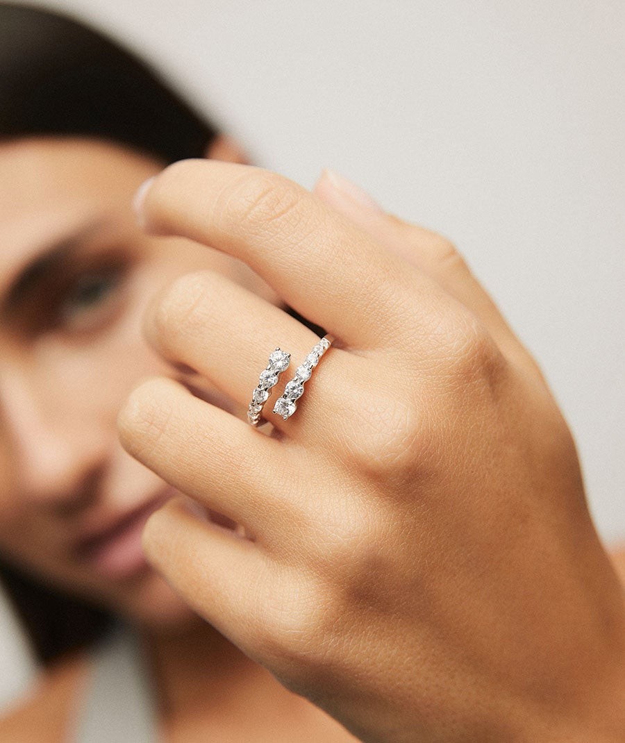 Anillo Clementine con circonitas