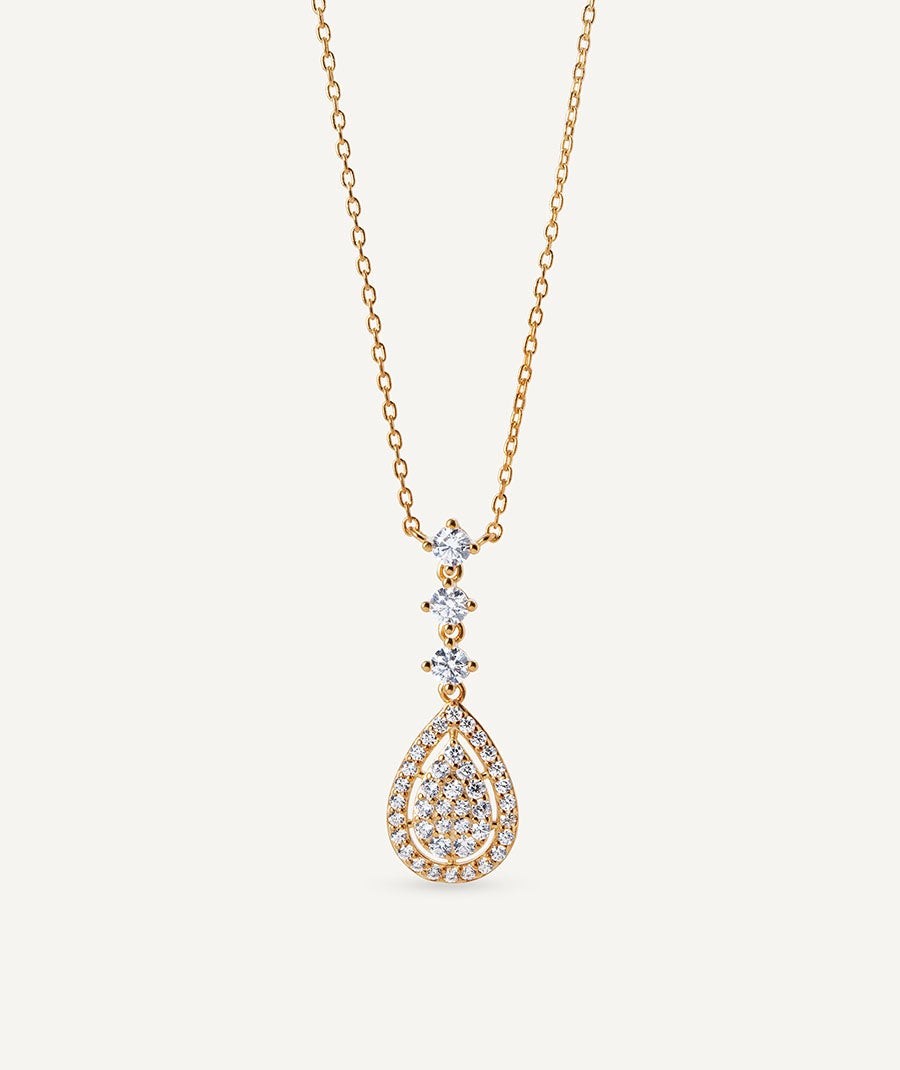 Necklace Estelle with cubic zirconia