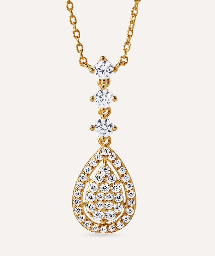 Necklace Estelle with cubic zirconia