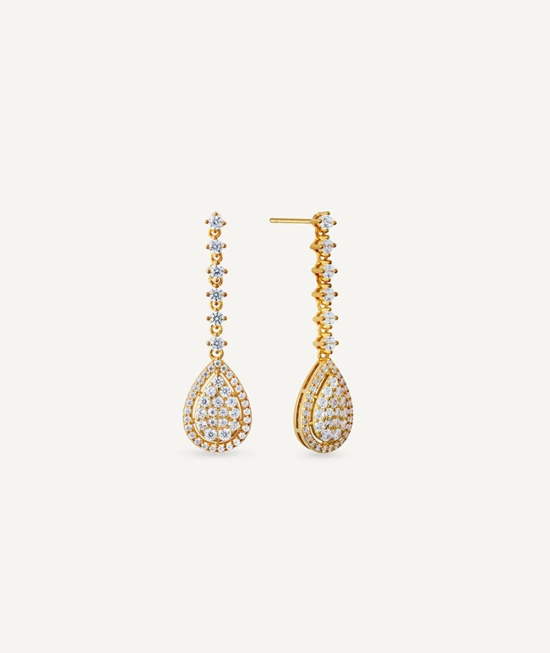 Earrings Estelle with cubic zirconia