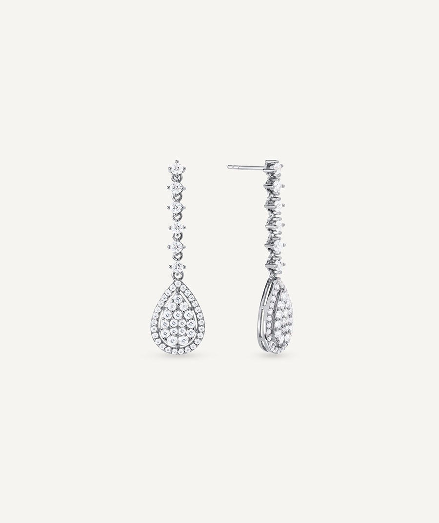 Earrings Estelle with cubic zirconia