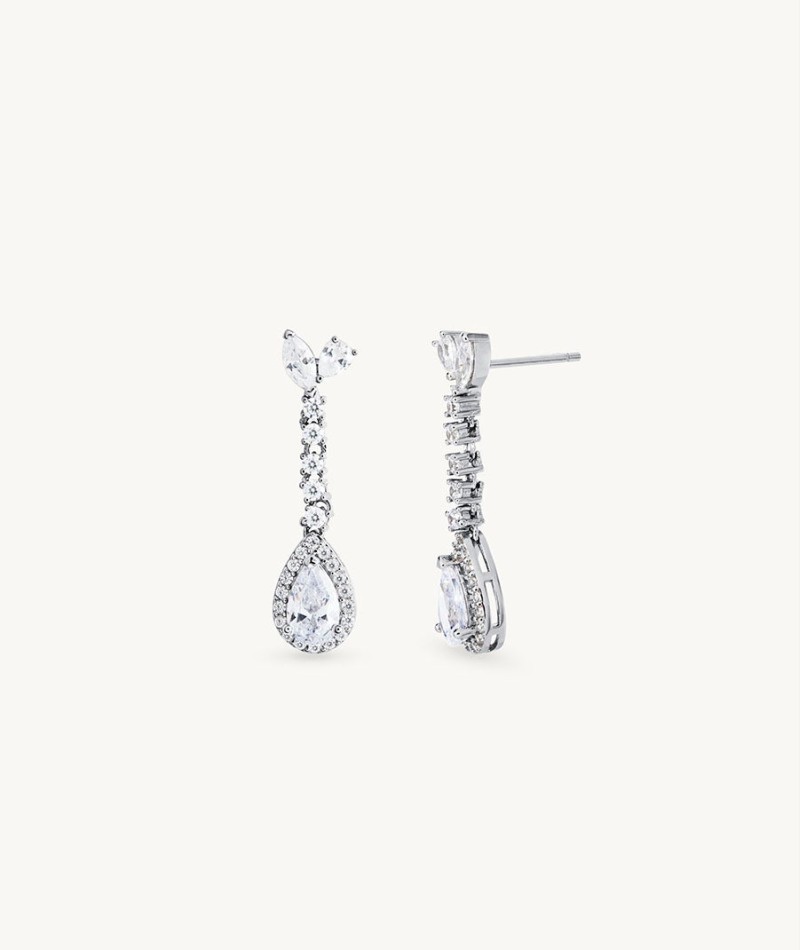 Earrings Mara with zircons