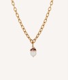 Necklace Rose chain cultured pearl