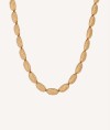 Necklace  18 kt gold plated relief