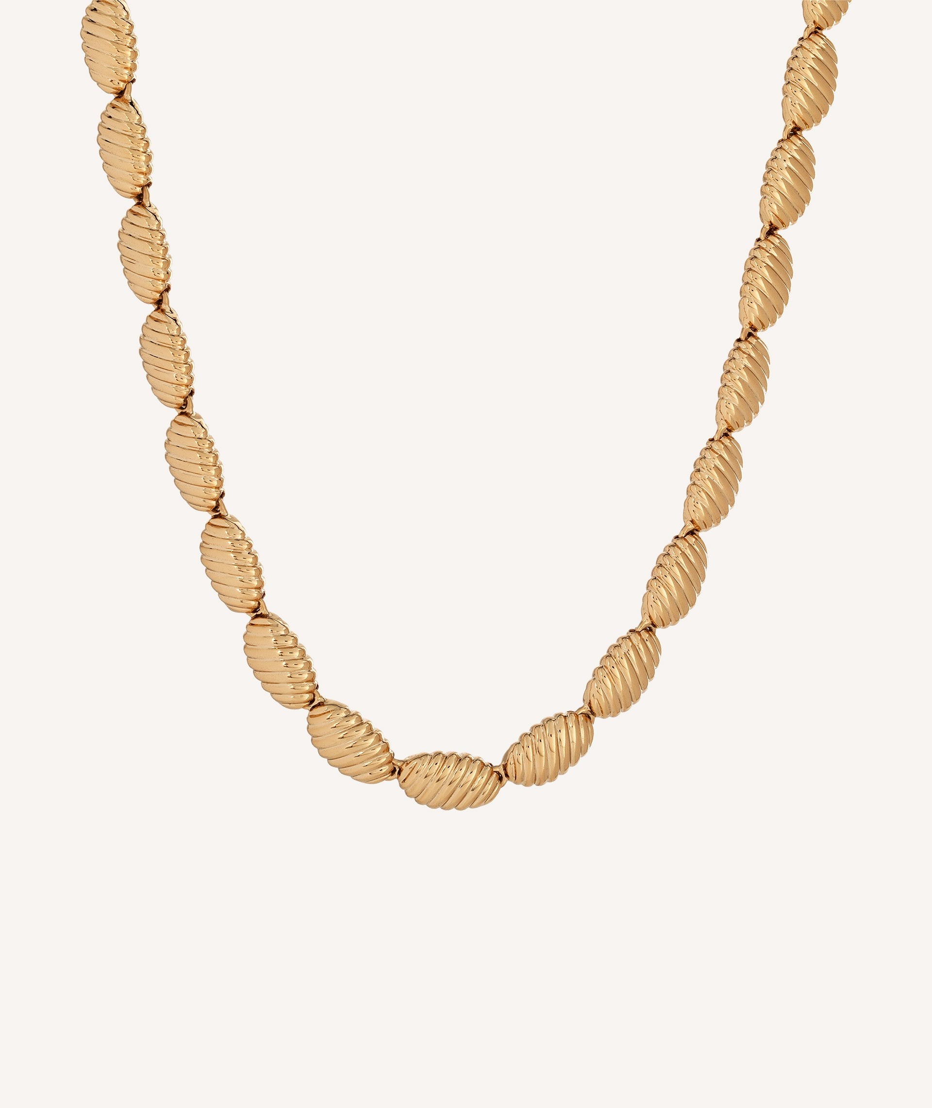 Necklace  18 kt gold plated relief