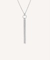 Necklace Helena  silver 925 hoop with triple pendant chain