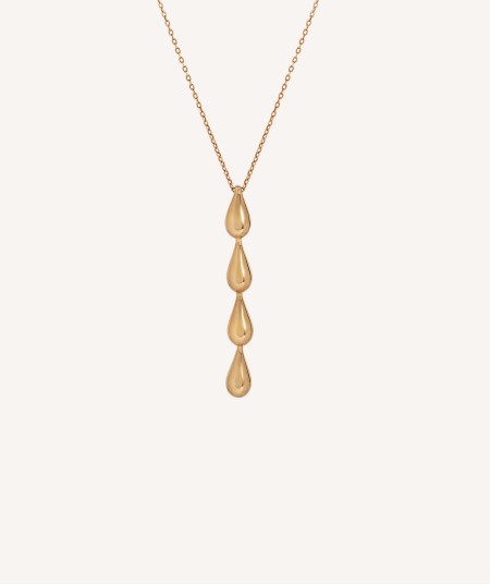 Maxi Drop Pendant 18k Gold Plated four drops