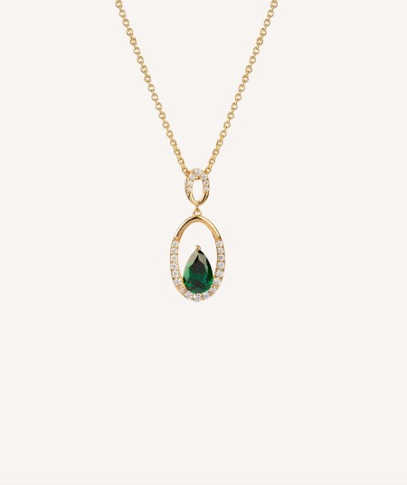 Pendant long green