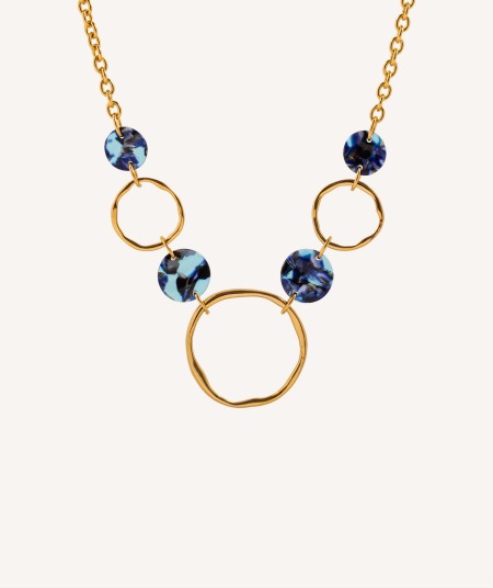 Necklace Blue Acetate