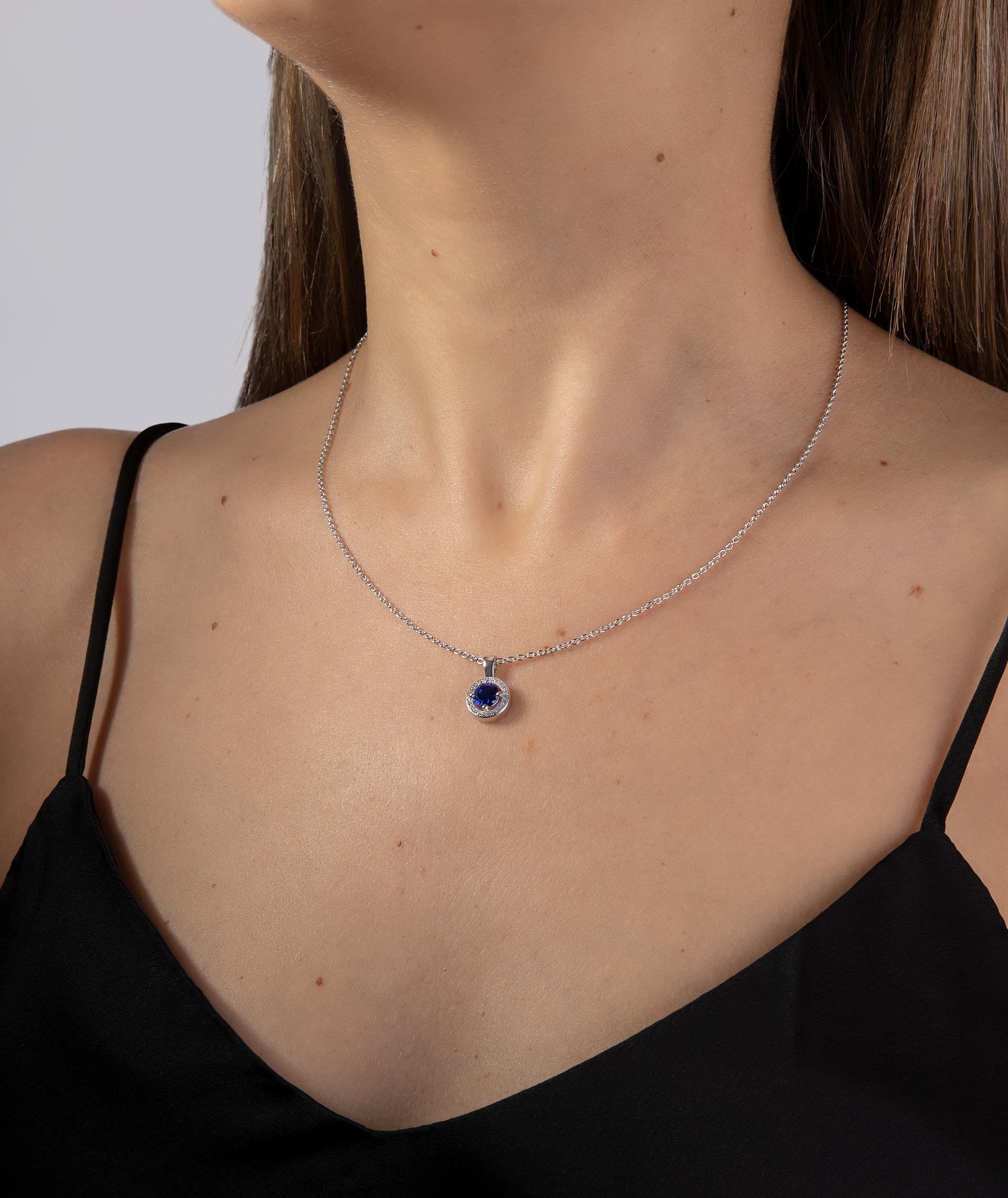 Pendant Blue Zirconia