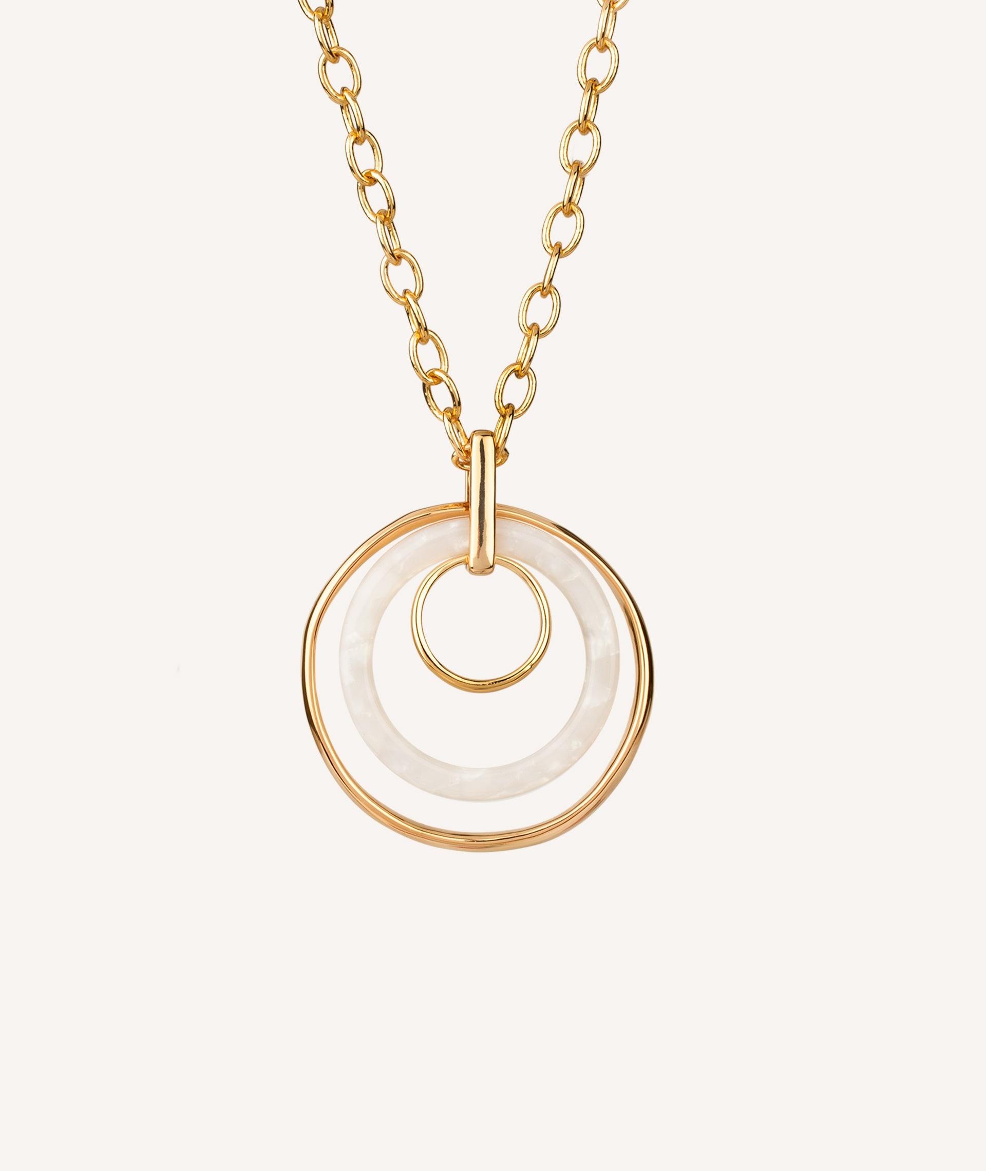 Pendant Hoop Acetate Cream