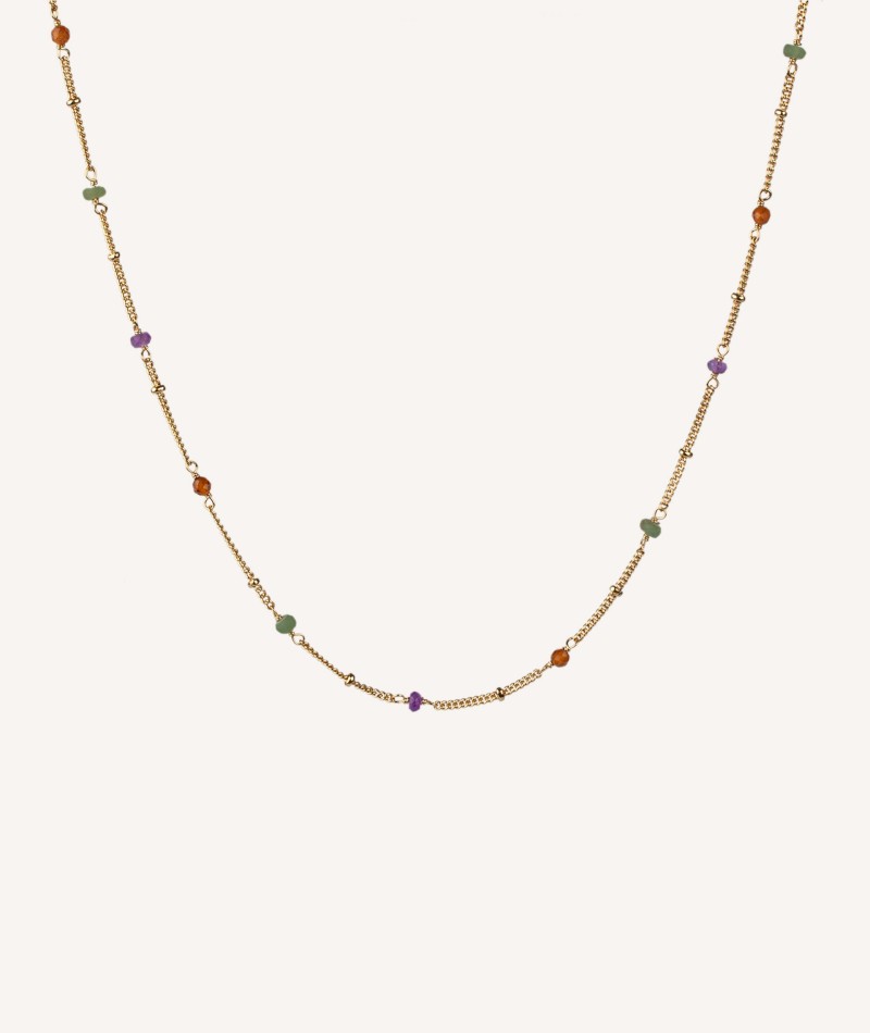 Necklace Multicolor stones