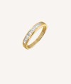 Gold Plated Zirconia Alliance Ring