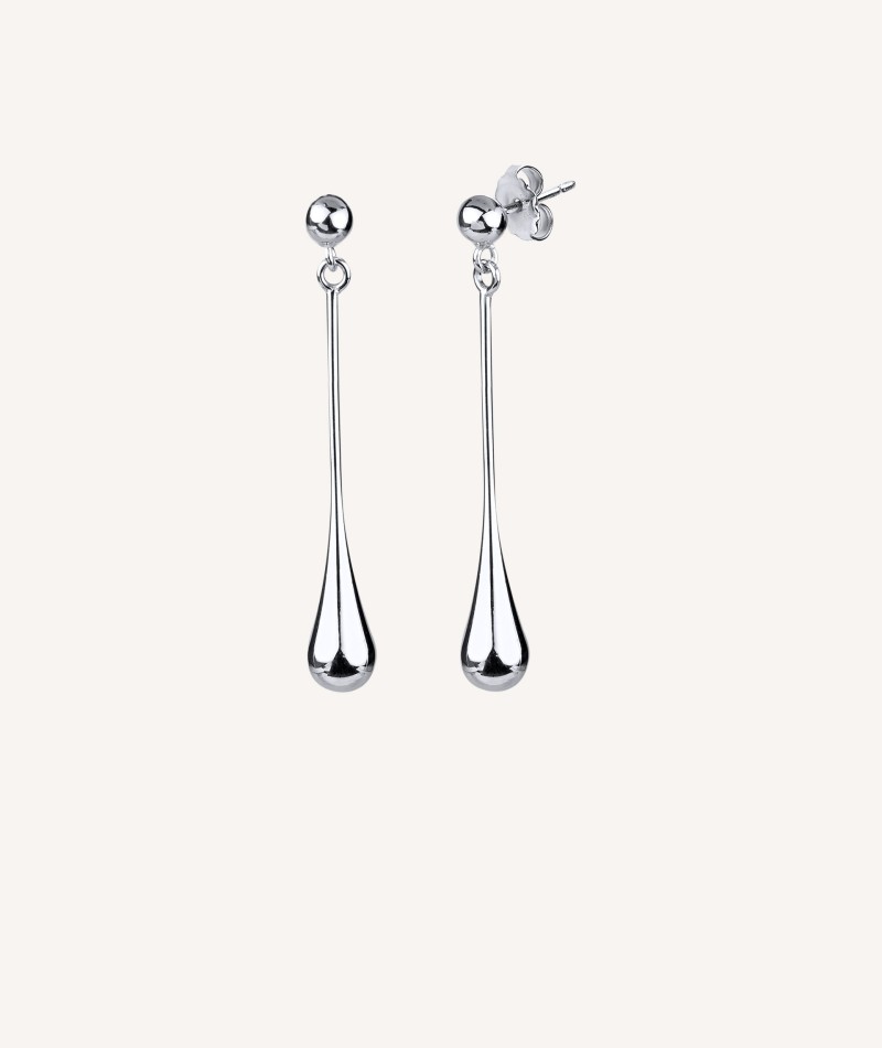 Long Silver Earrings drops S