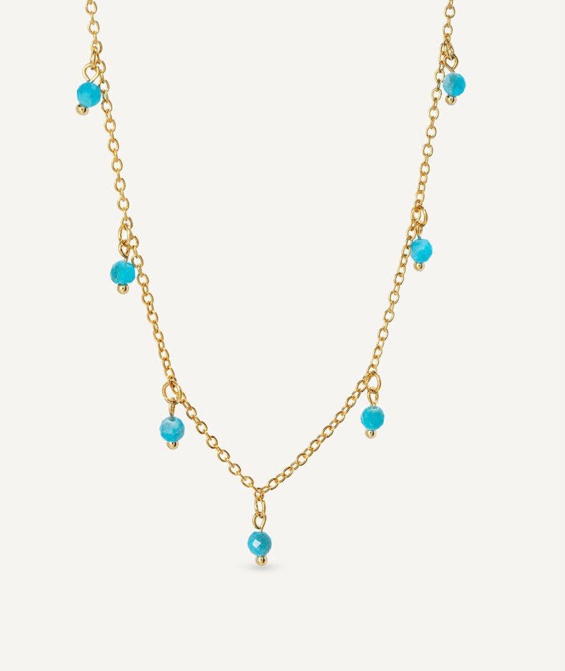 Necklace Sunny with Natural Blue Stones