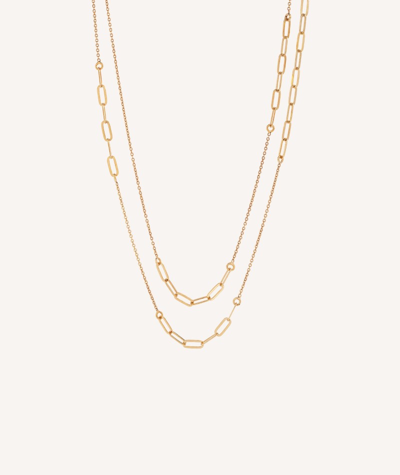 Necklace Sade 925 silver 18kt gold plated links