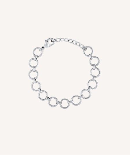 Bracelet Lea Silver plated link circle