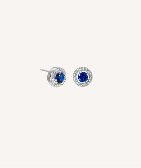 Pendientes blue corundum