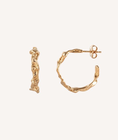 Earrings Hoop 18 ct Gold Plated